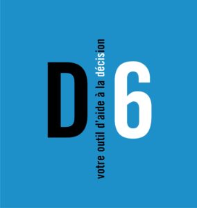 D6, votre outil d'aide à la décision création identité graphique logo D6 votre outil d'aide à la décision