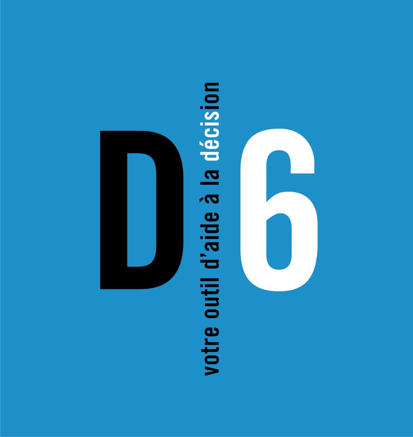 création identité graphique logo D6 votre outil d'aide à la décision
