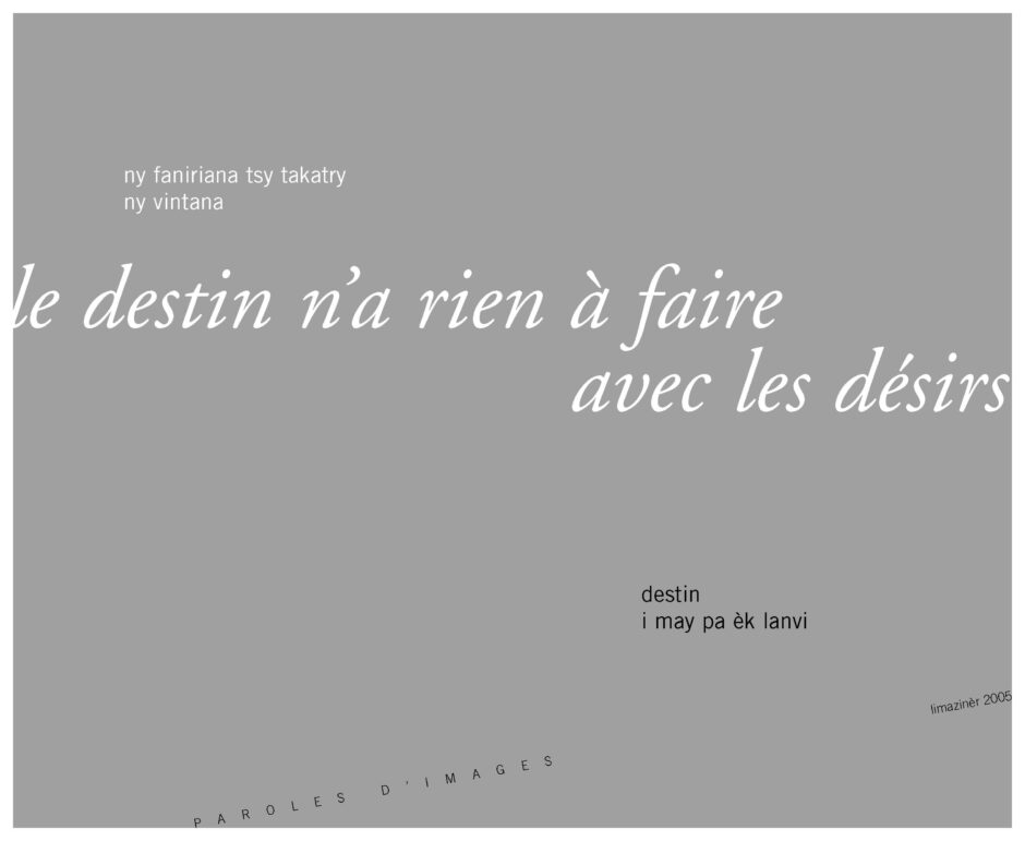 design graphique art contemporain Texte