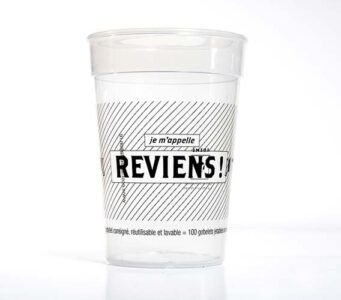 Gobelet "qui s'appelle reviens!" verre