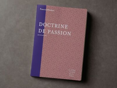 Doctrine de passion de Francis Gilardoni Design graphique couverture de livre Doctrine de Passion